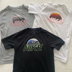 (3) Boys Large Nike Tee Shirts